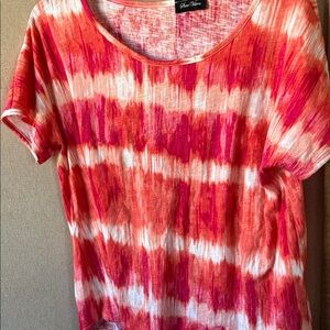 FINAL MARKDOWN Star vixen Tie-Dye Short Sleeve Top large